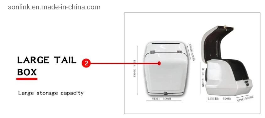 2023 Sonlink EEC Coc 72V 2000W Electric Scooter for Food Delivery Electric Bike