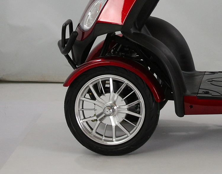 800W Four Wheel Electric Scooter E-Moped with Rear Basket (ES-028A)