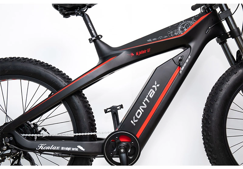 OEM 1000W Electric Bike Carbon Fiber Electric Mountain Bicycle MTB
