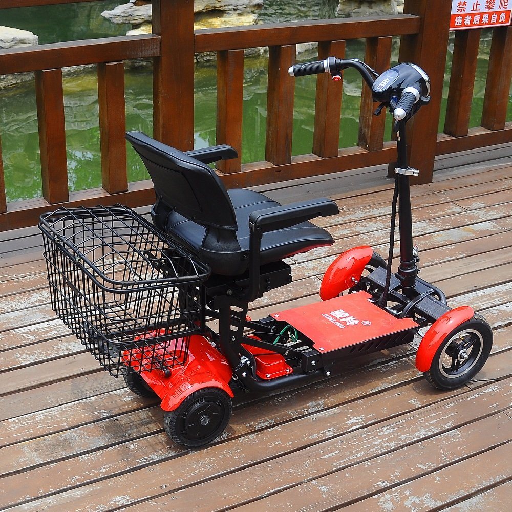 Fat Tire 4 Wheels Easy Folding Electric Mobility Golf Scooter for Disabled and Elderly
