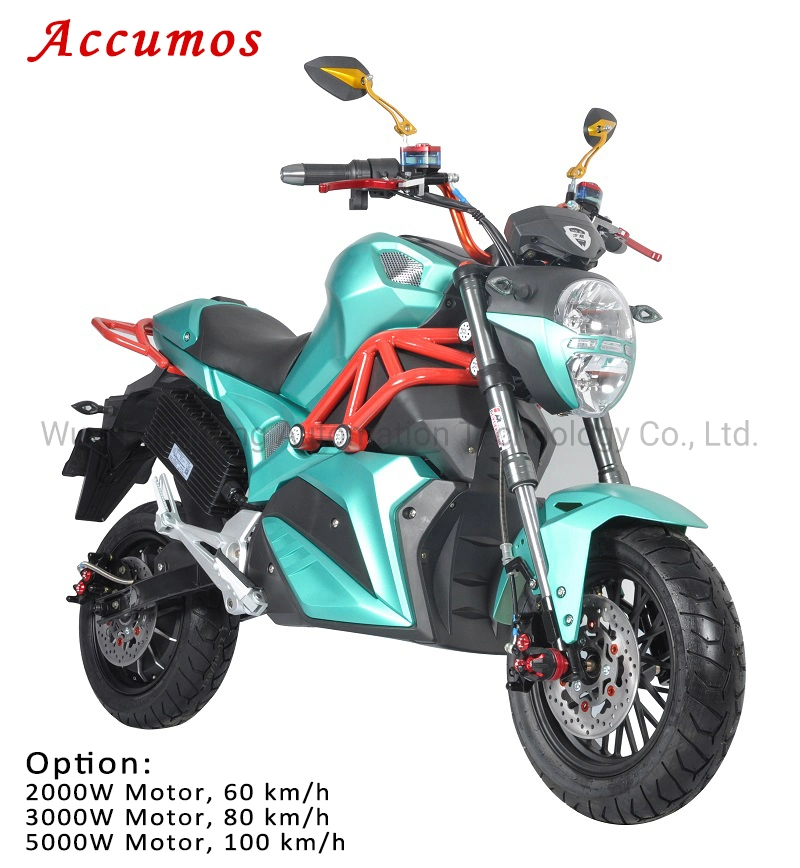 Accumos 12 Inch High Speed Electric Motorcycle Motorbike