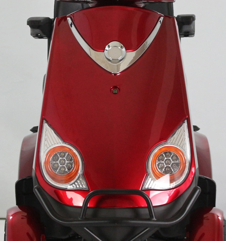 800W Four Wheel Electric Scooter E-Moped with Rear Basket (ES-028A)