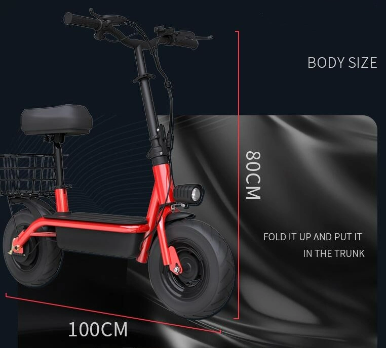 Cheap Weiyun Folding Electric Bike Mobility Scooter Student Bicycle