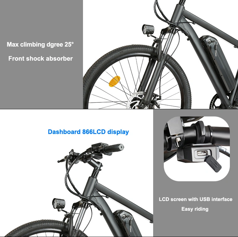 36V 7.8ah/10ah/12.5ah Bicycle Electric Mountain Bike 26&quot; *1.95 Electric Cycle Battery Ebike