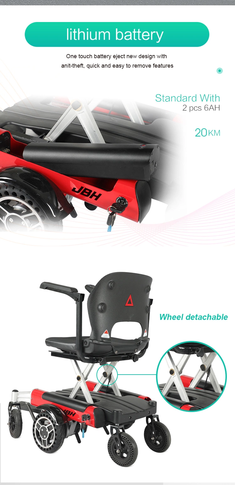 Outdoor Scooter Electric Mobility Handicapped Folding Power Wheelchair