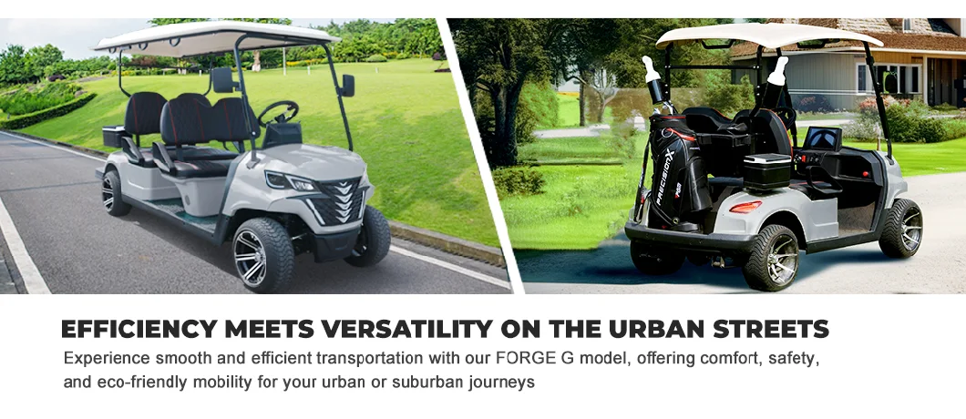 Lithium Battery High Quality 6 Seater 4 Wheel Forge G4 Electric Golf Cart Golf Buggy