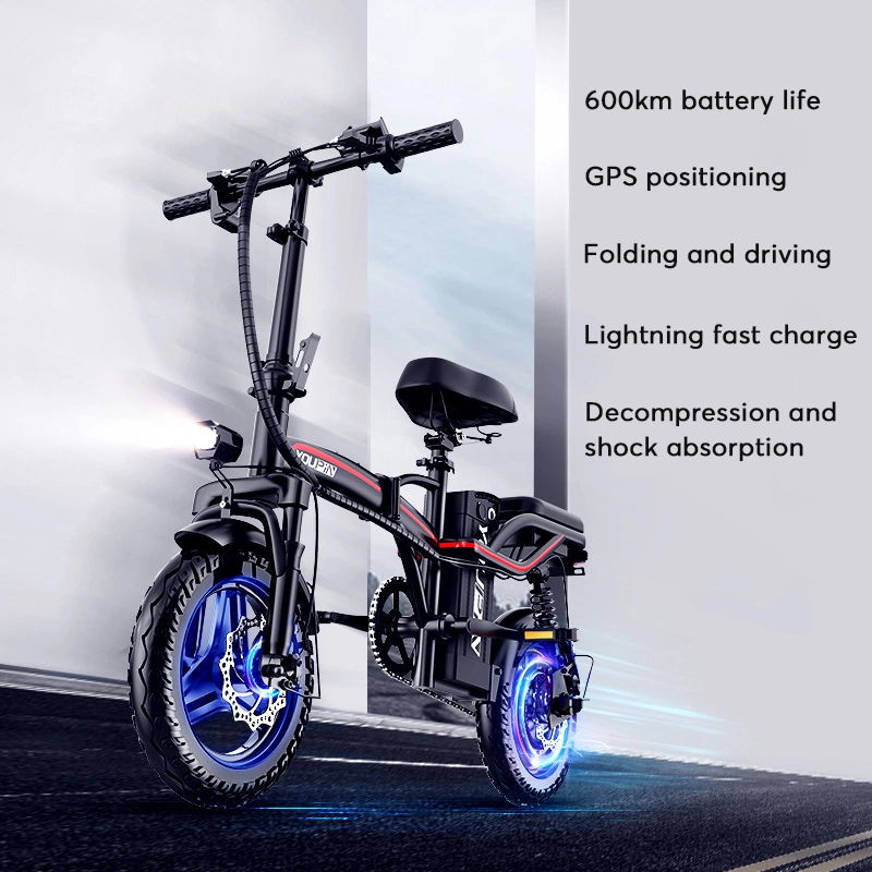 Aluminum Alloy Frame Double Disc Brake portable and Foldable Electric Bike