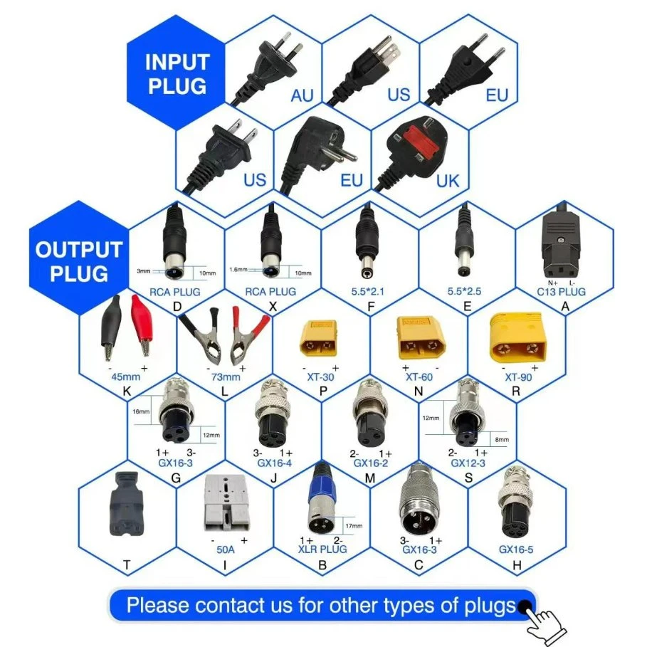 Trickle Charger 6V2a 12V2a Portable Electric Scooter Battery Charger