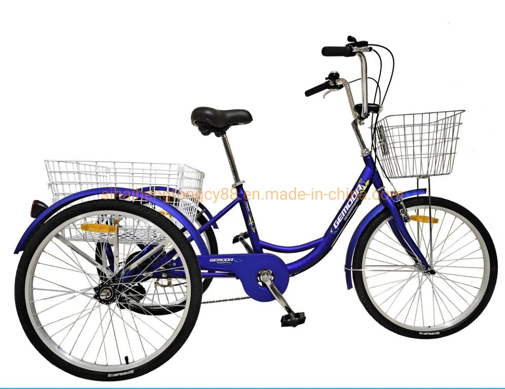 24inch 6 Speed Adult Tricycle for Family Use