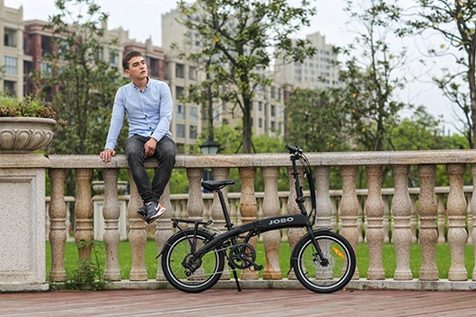 Jobo 20&prime;&prime; Folding Electric Bike with Hidden Battery Electric Cruiser Bicycle