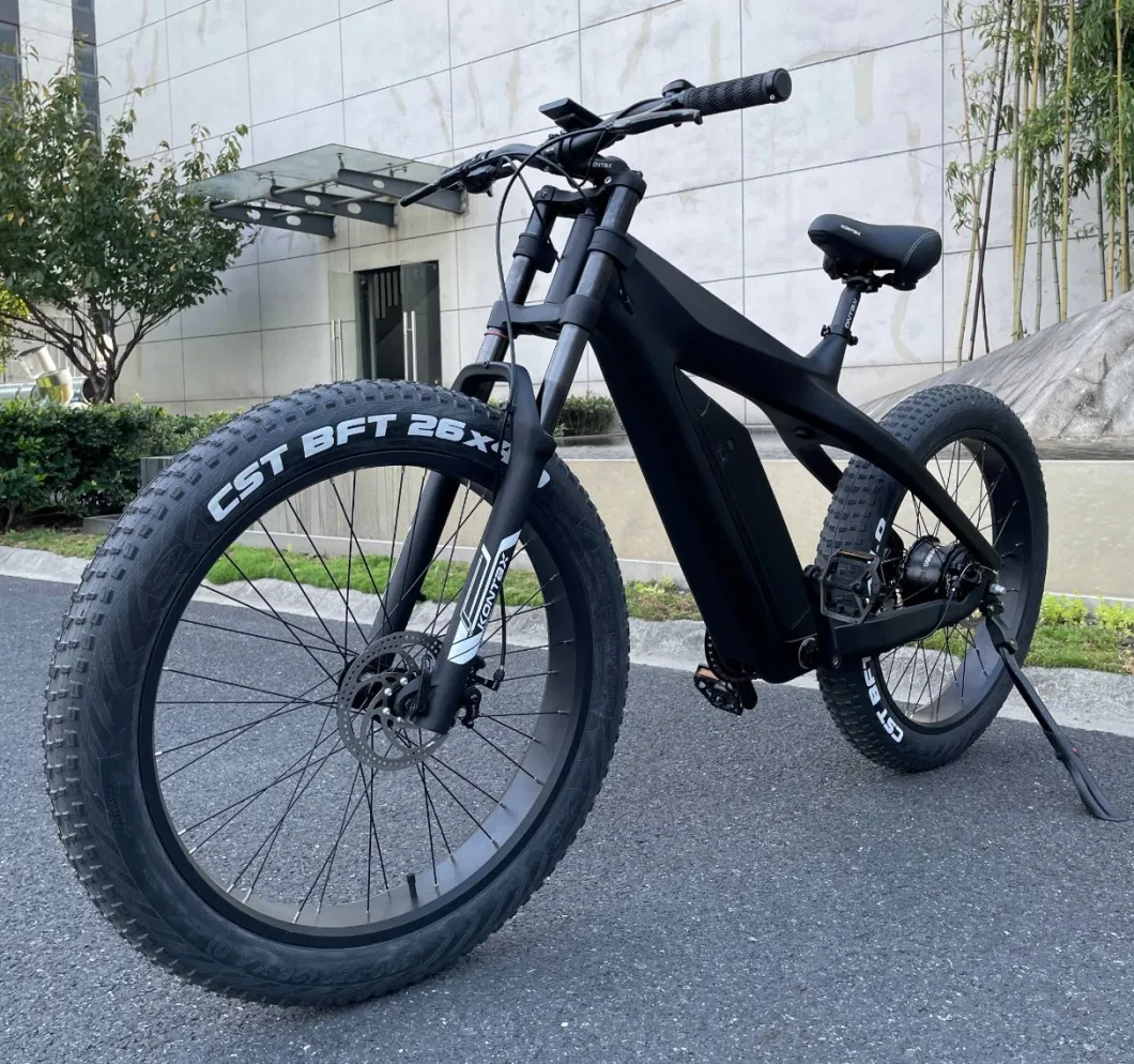 Fully Black Electric Motorcycle Scooter with Pedals for Adult