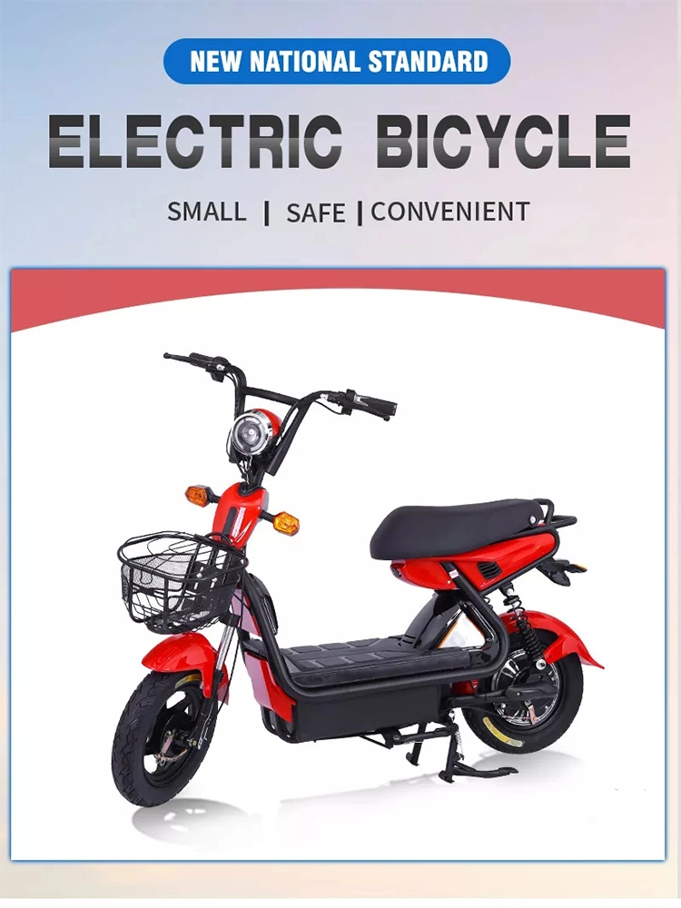 China Hot Sale New Electric Bicycle Two-Wheeled Skateboard Electric Bicycle Battery Electric Motorcycle