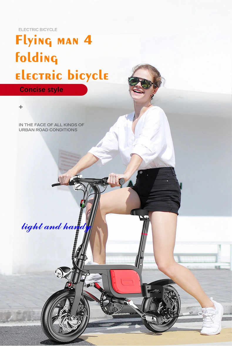 Convenient 12inch Electric Moped Sepeda Listrik Motor Adult Scooter Substitute Bike Quick and Easy in Outdoor Mini Bikes