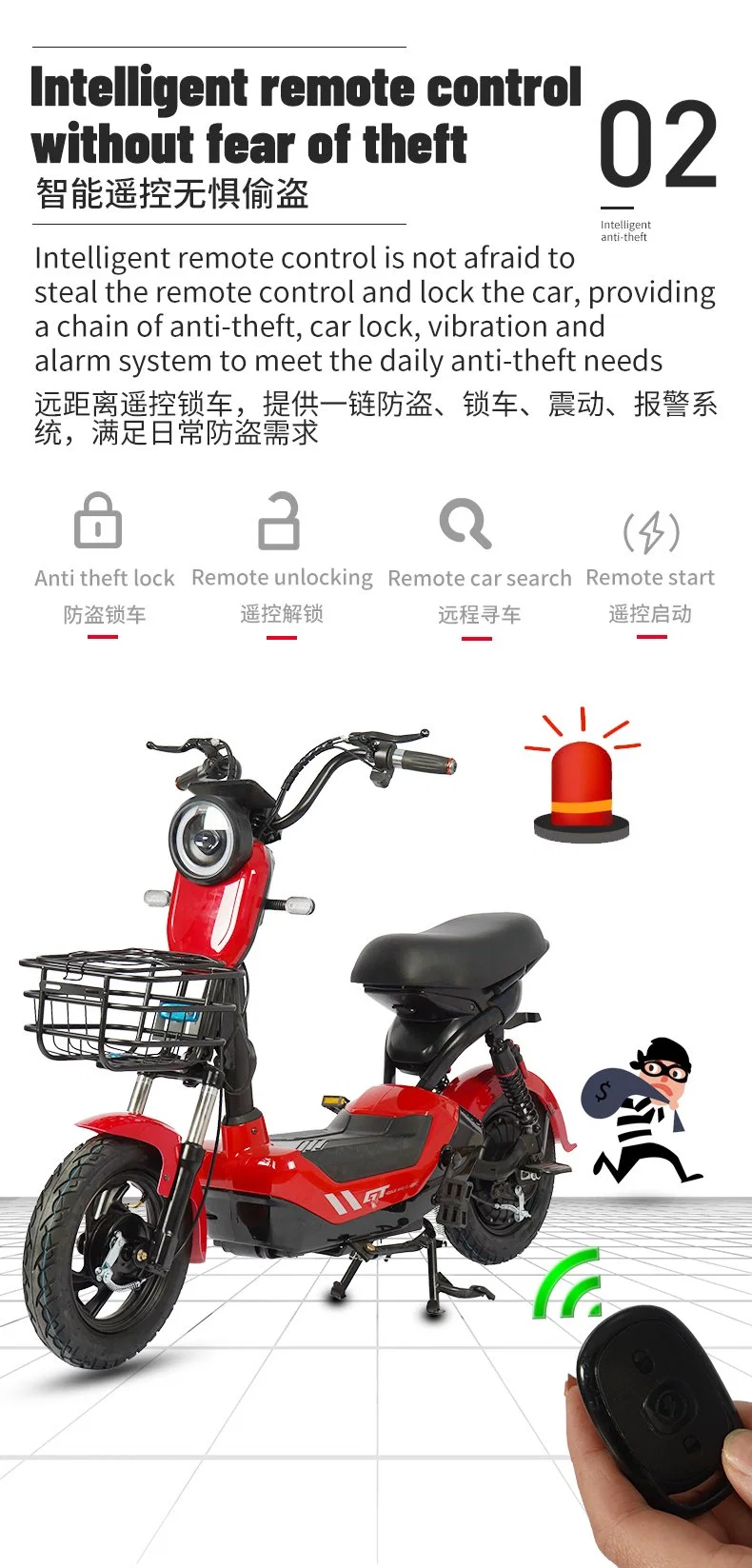 High Power Adults High Speed Cross Electric Motorcycle Scooter Moped