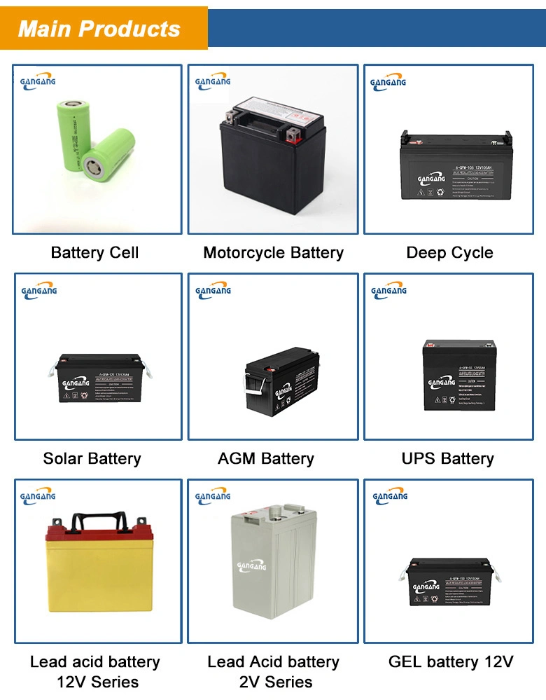 Motorcycle Batteries Spare Parts of Motorcycles 12V7ah Mf Battery