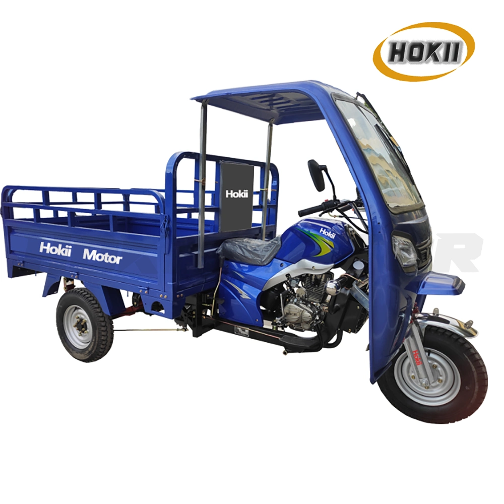 Chinese Cheap Tricycle Adults Use Cargo Transport 150cc Gasoline Cargo Tricycle Motos Three Wheeler for Sale