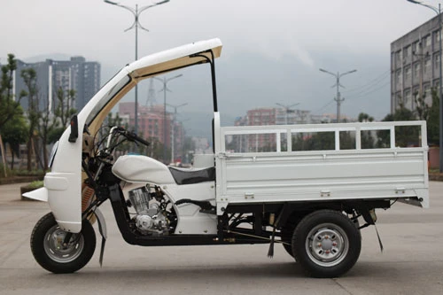 New Design Air-Cooling Tricycle Gas for Adults Tuctuc Motorized Enclosed Cabin Tricycle
