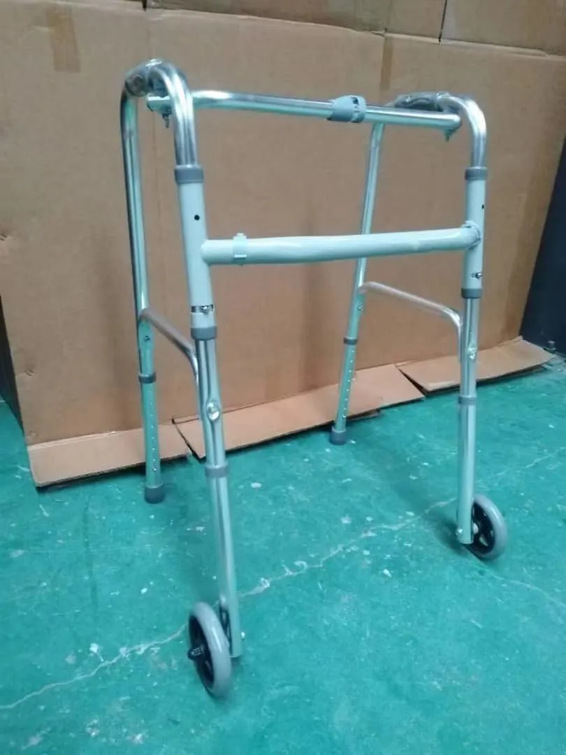 Aluminum Walking Aids with Four Wheels CE Rollator for Disabled and Elderly