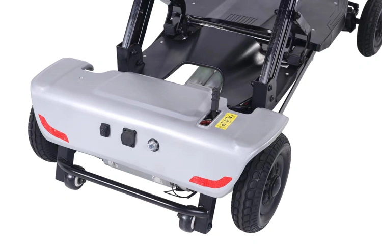 Portable Manual Folding Electric 4 Wheel Mobility Scooter Escooter Handicapped Scooter for Older (MS-007C)