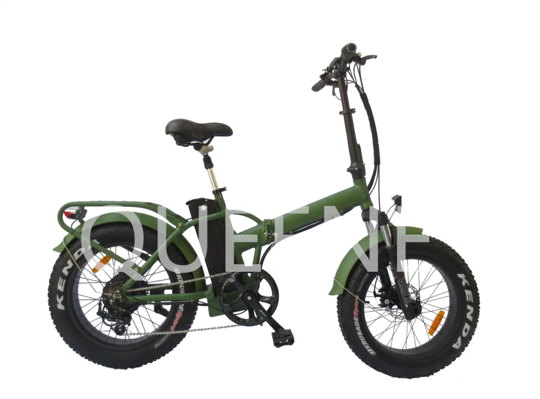 Queene/ Fat Tire E-Bike Drop Shipping Foldable Fatbike E Bicycle Electric Road Ebike City Cycle Bike