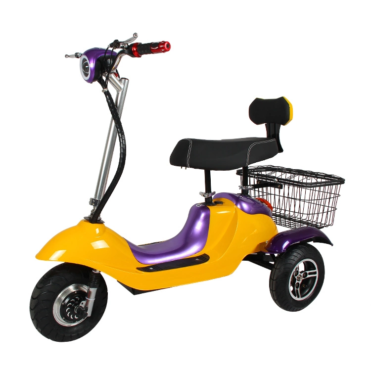 China Cheap Foldable Electric Tricycle Adults, Colorful Folding 3 Wheel Electric Tricycle (TC-030)