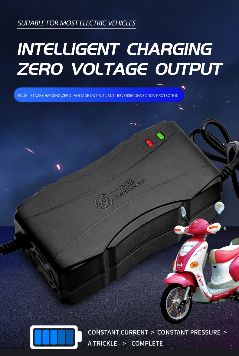 Intelligent Lead-Acid Battery Charger 60V 12ah, for Charging Electric Bicycles