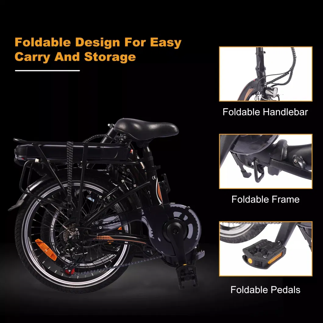 Foldable Electric Bike Small Folding Electric Bike for Girls