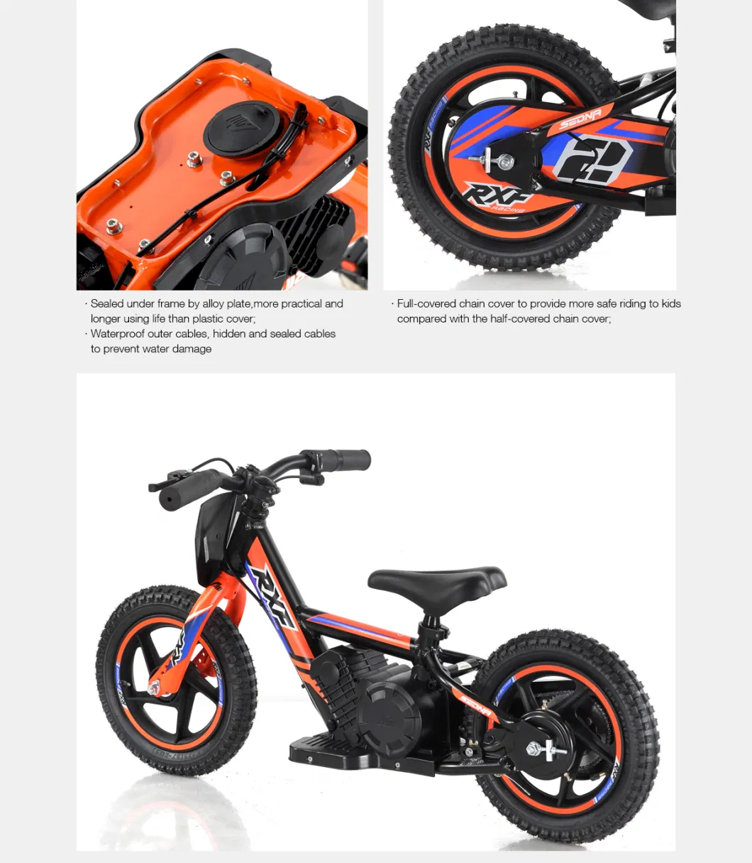 Balance Bike Kids Ebike Kids Cross Bike 100W 12inch Wheel