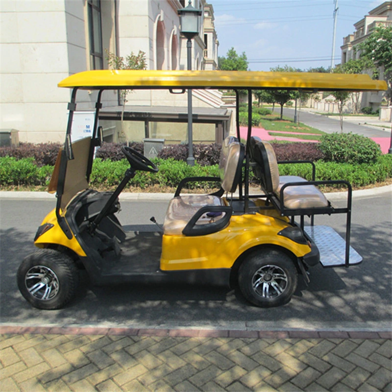 Electric Golf Cart Club Car Mini Golf Cart 4 Seat Scooter Sightseeing Car Passenger Vans Tandem Bike