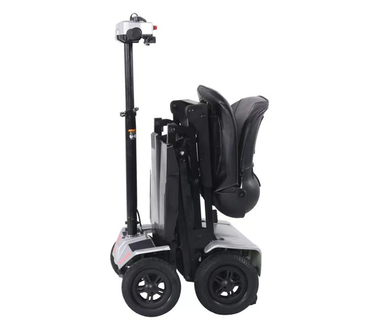 Portable Manual Folding Electric 4 Wheel Mobility Scooter Escooter Handicapped Scooter for Older (MS-007C)