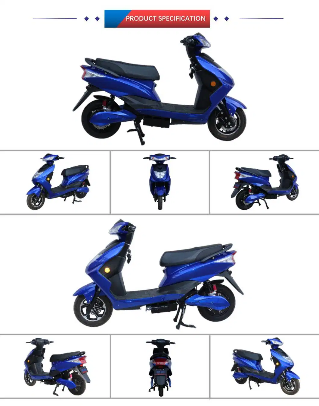 CKD SKD Blue Black White Colour Optional Electric Bike Electric Scooter for Passengers