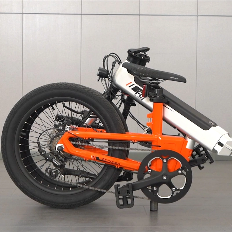 Foldable 20-Inch E Bicycle with Shimano 7-Speed Gears