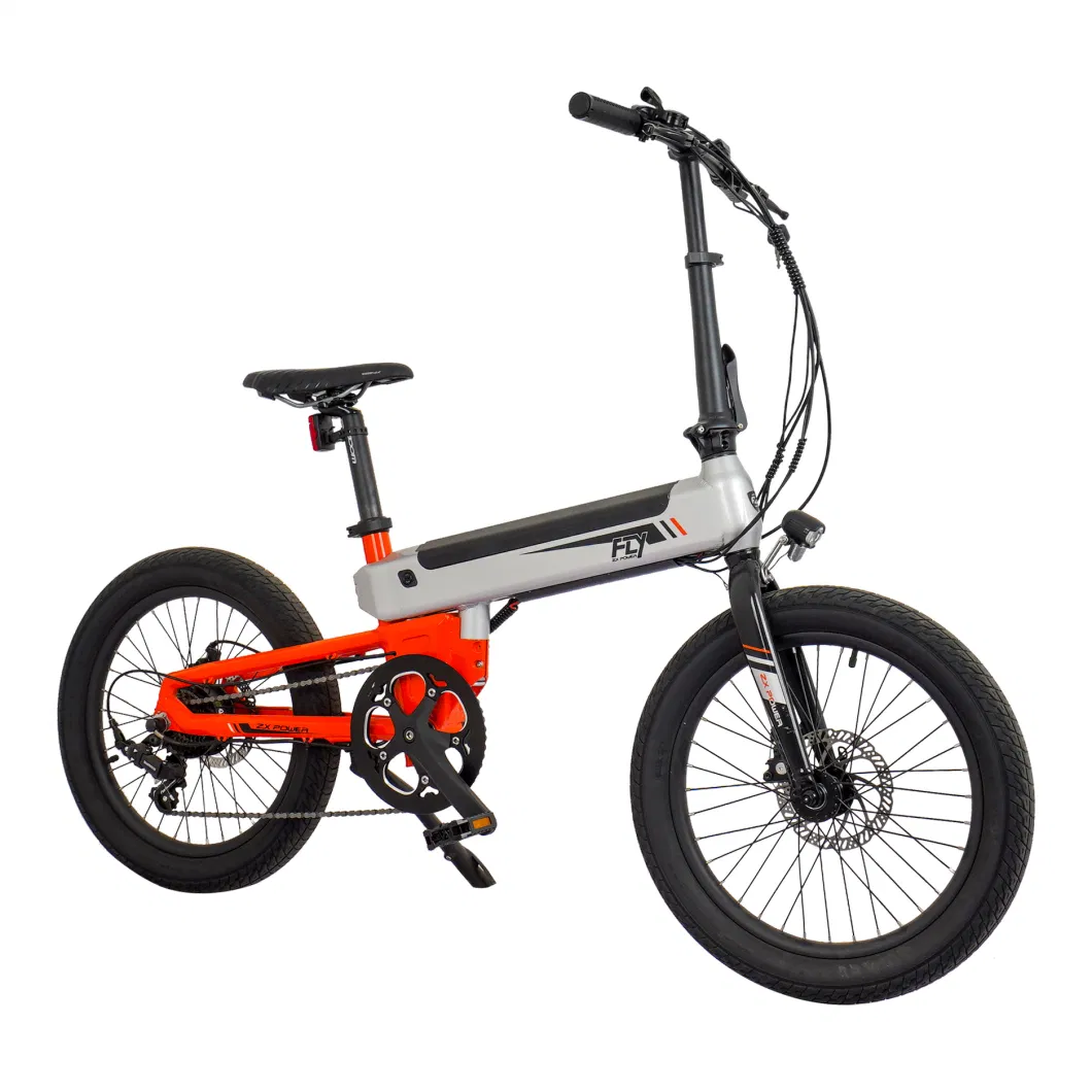 Foldable 20-Inch E Bicycle with Shimano 7-Speed Gears