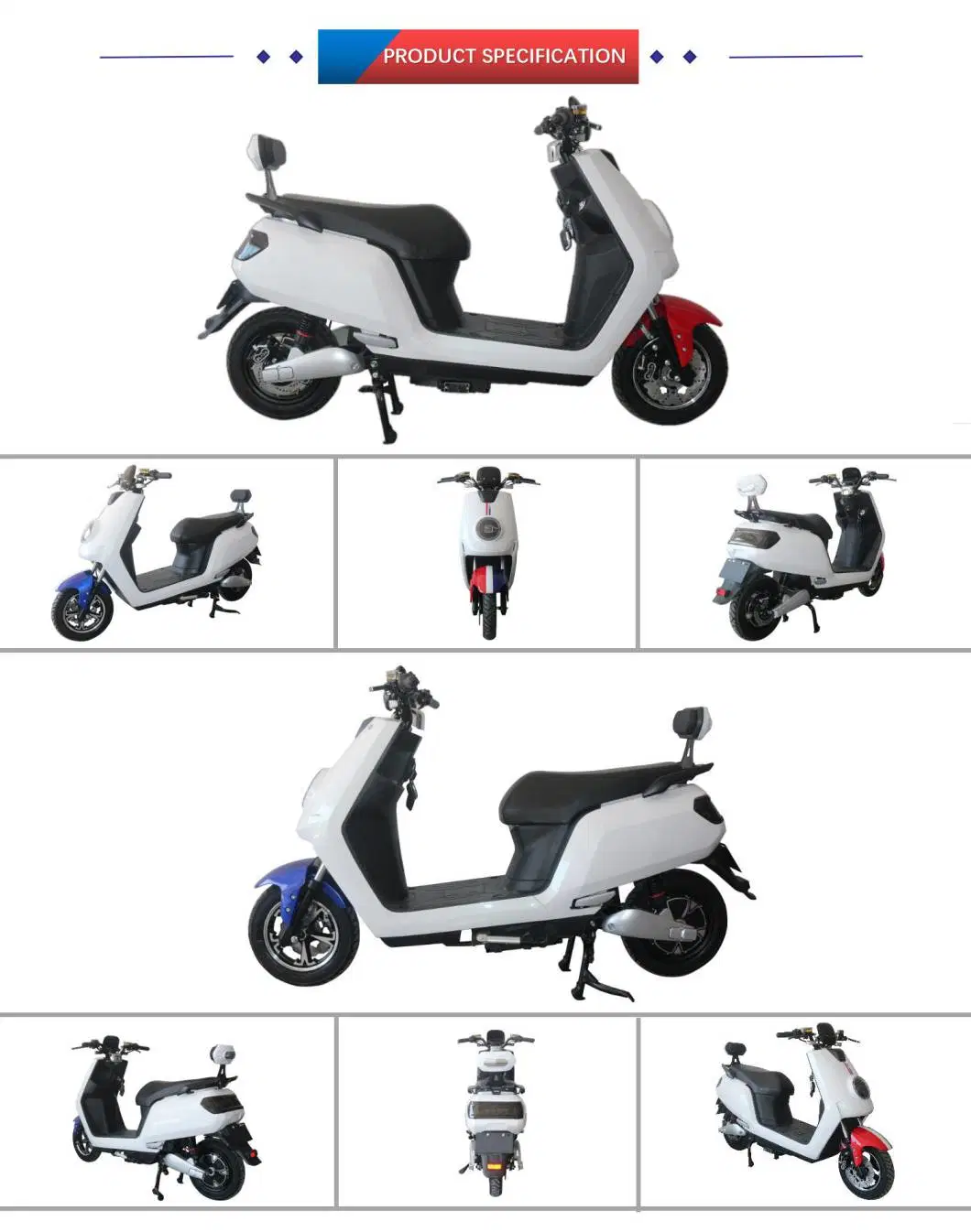 Fine High Power Customized Color Beautiful Electric Motorcycle/Electric Scooter for Woman or Man