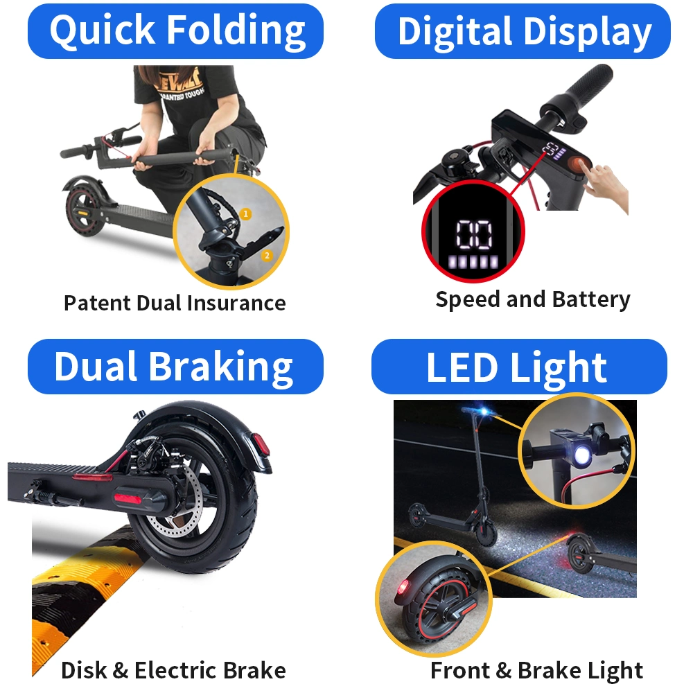 Hot Sale Two Wheel Foldable Electric Scooter 8.5 Inch Adult Kick Scooter