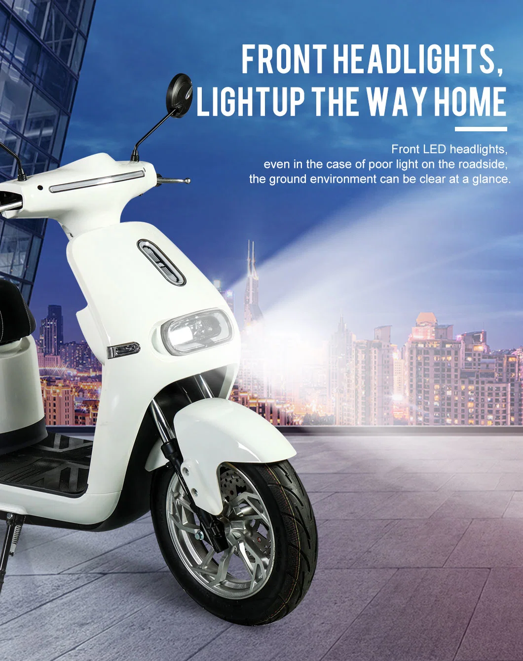 Flymate Customized Color 1500W Motor Electrical E Scooters EEC/Coc Certificate Moped Motorcycle Electric Bicycle Scooter