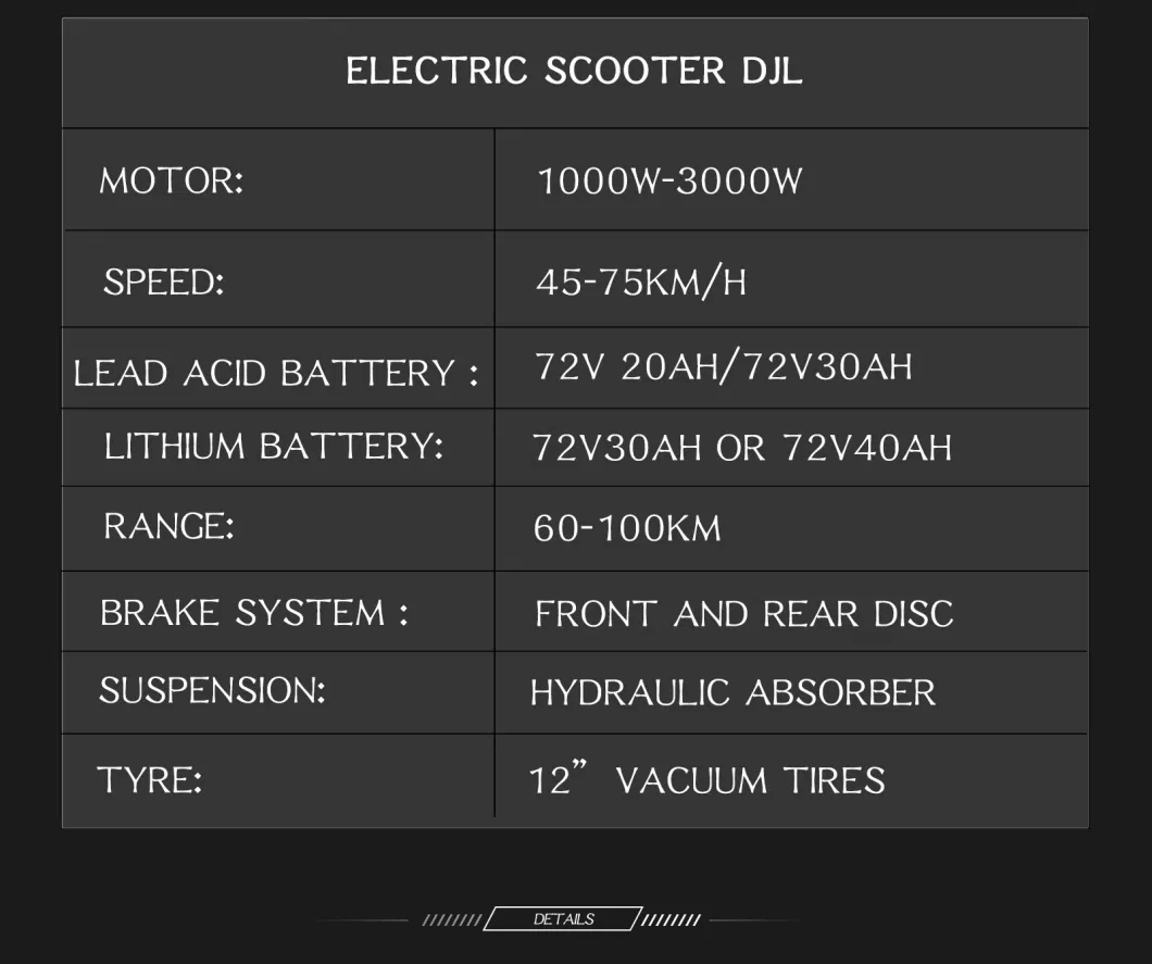 Adult City Bike Mobility Scooter 3000W Electric Scooter