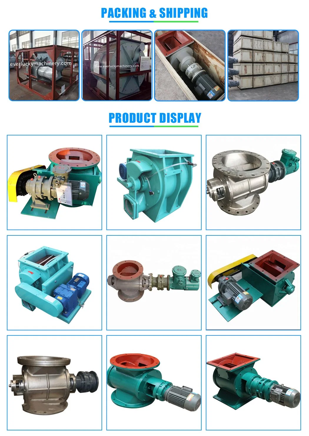 Best-Selling and Cost-Effective Electric Rotary Airlock Valve for Bulk Materials Discharge