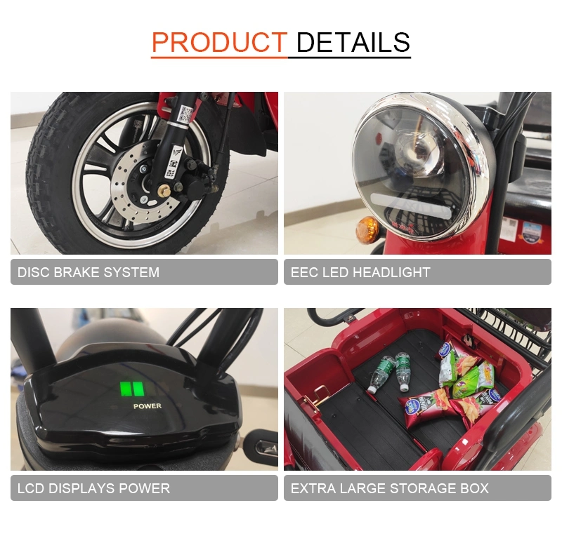 Jinpeng 2023 Electric Trike Fat Tire Mobility Scooter 3 Wheel Electric Tricycle