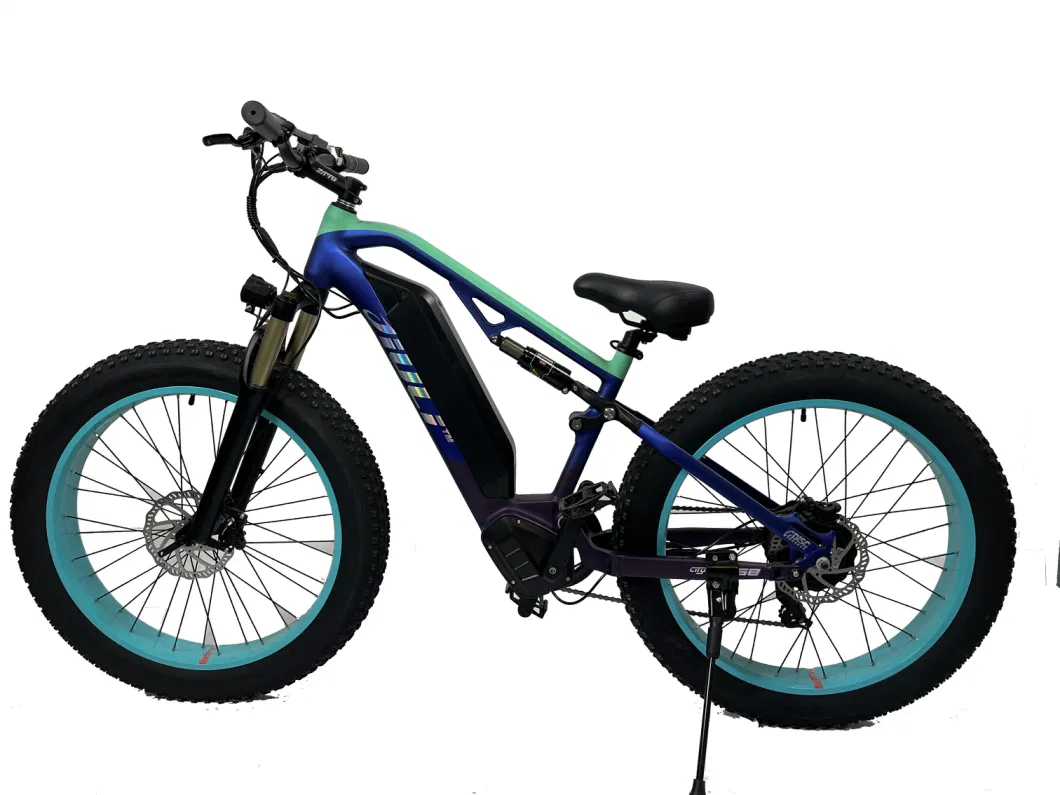 26 Inch Hot Selling City MID-Drive Style Motor Shimano 7-Speed Ebike