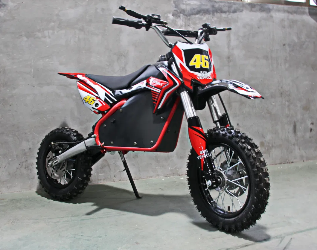 Kids Dirt Bike Electric Motorcycle 1200W 48V Brushless Gear Motor Two-Wheeled Bike Wholesale