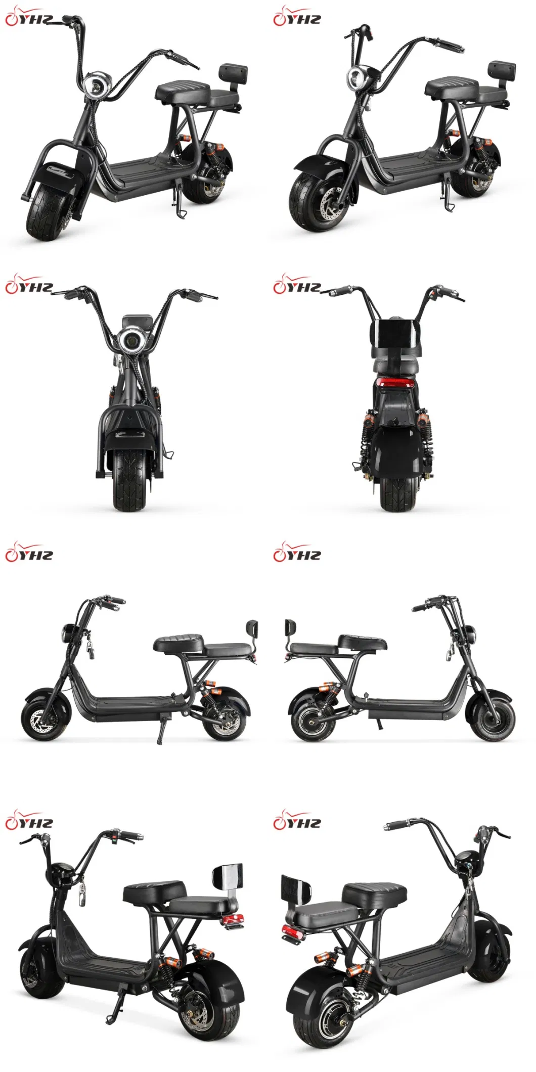 Mini Bike Available in Europe CE Two-Seater 800W Small Electric Scooter