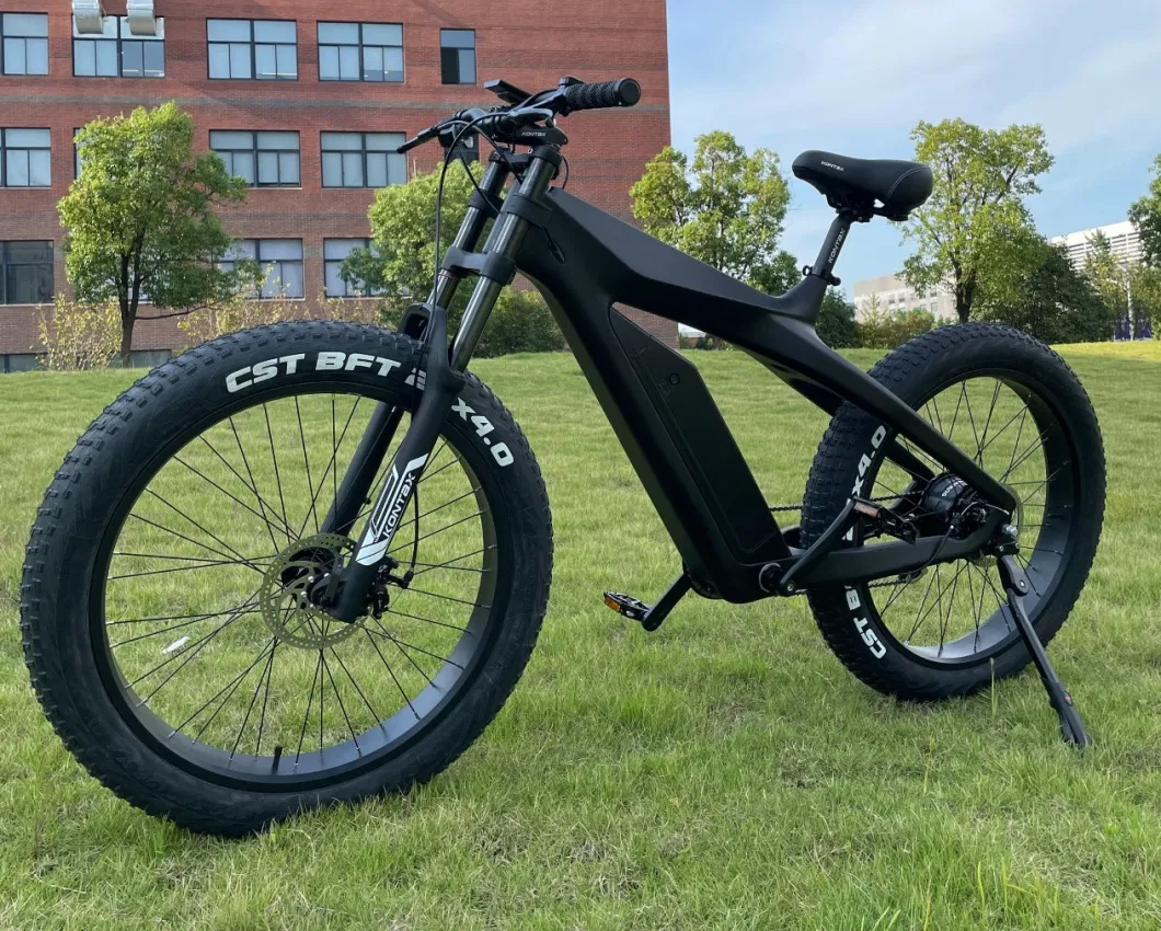 Fully Black Electric Motorcycle Scooter with Pedals for Adult