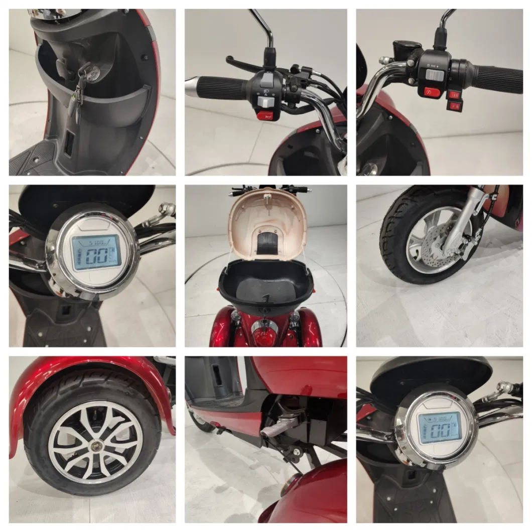 The Elderly Diabled Economical Electric Scooter 650W Three Wheels Bike with Box