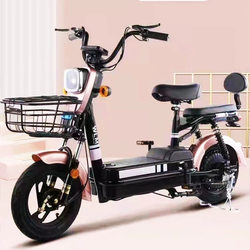 China New Type Electric Scooter 2 Seater 48V 350W Electric City Bike Scooter Bike Bicycle