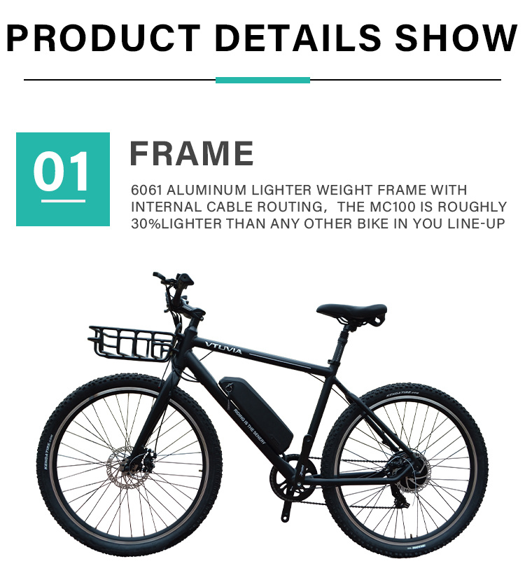 Cheapest Electric City Bike 48V 27.5 Inch with Basket