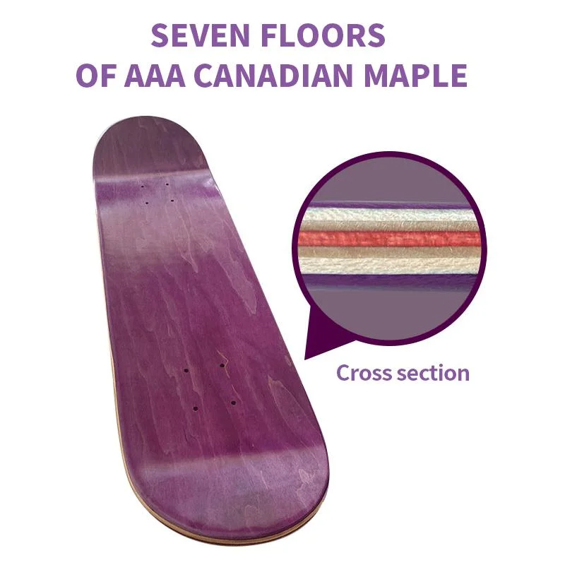 Customized Color Skateboard Deck for Adult Four Wheel Skate Deck