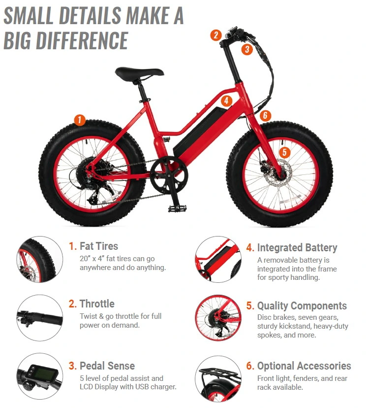 2023 Aluminium Alloy 750W 48V Electric Adult Bicycle