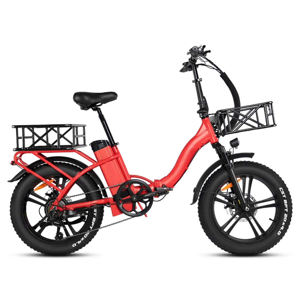 750W Foldable Electric Bike 20X4.0&quot; Fat Tire Foldable Ebike Folding Electric Bike