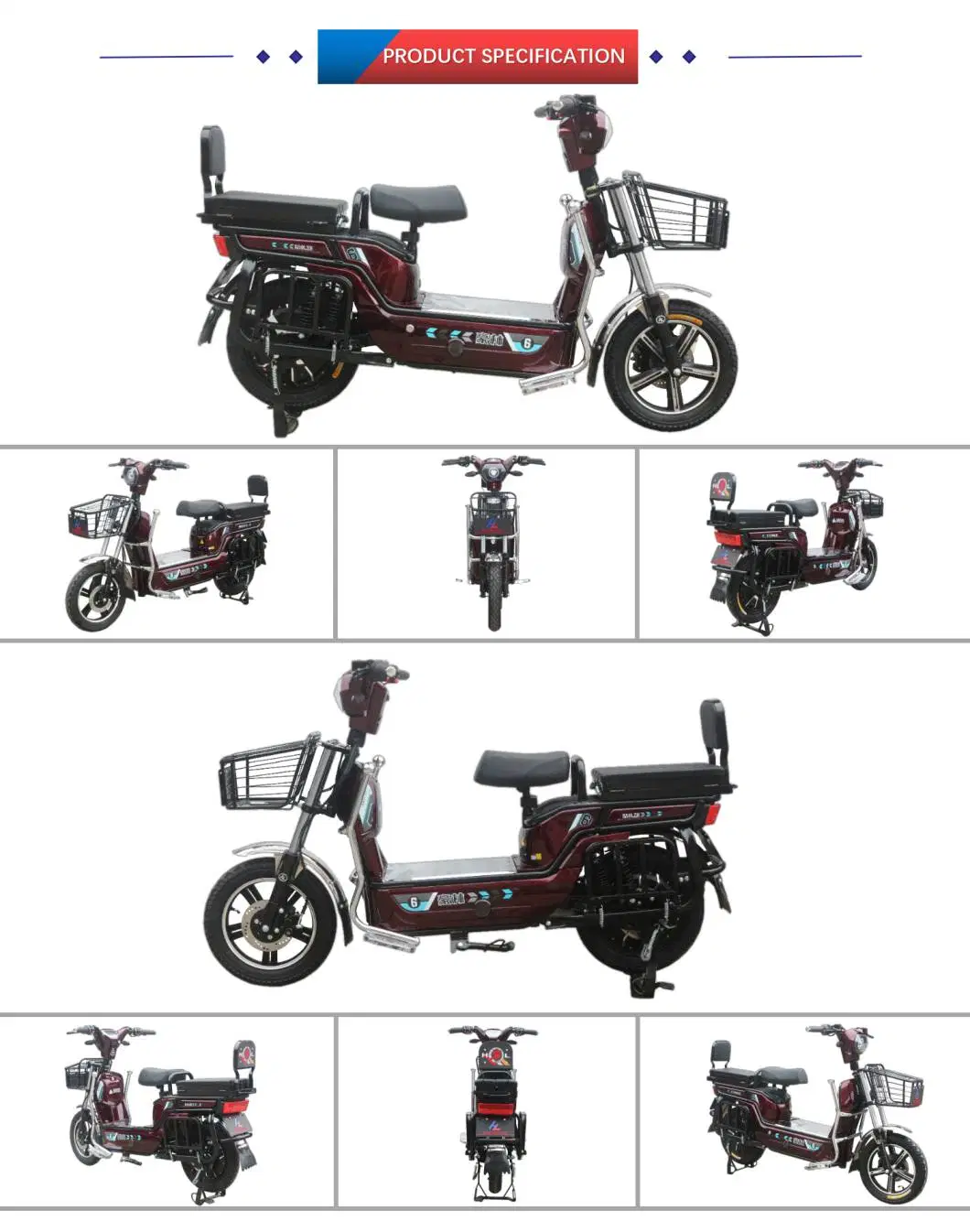 New Design Loadable Max Range 80km Electric Bike/Scooter for Cargo